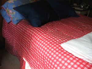 Our bed at the cottage